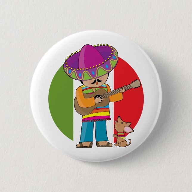Little Mexico 6 Cm Round Badge (Front)