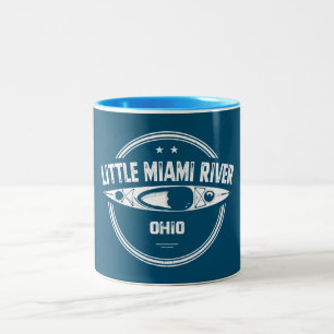 Little Miami River Ohio Kayaking Two-Tone Coffee Mug
