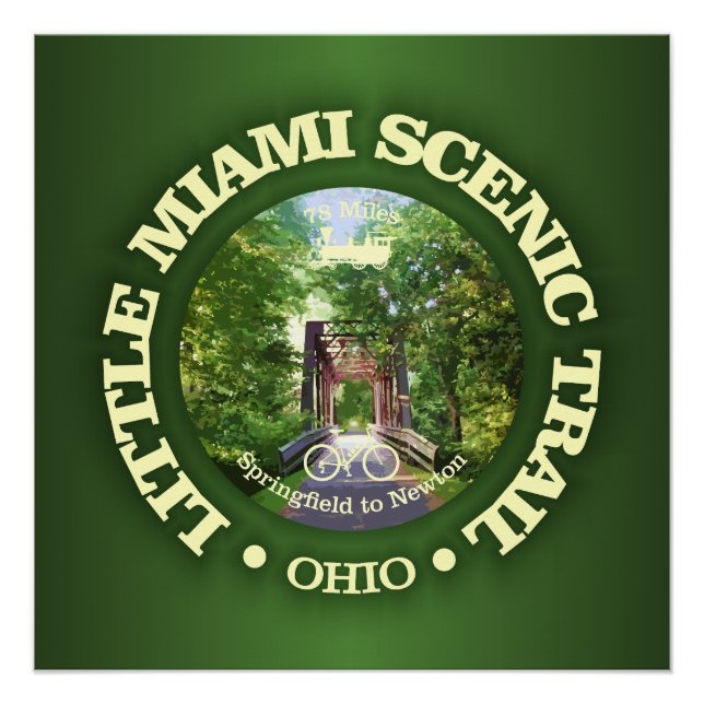 Little Miami Scenic Trail (cycling c) Poster (Front)