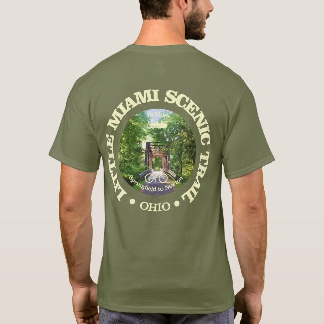 Little Miami Scenic Trail (cycling c) T-Shirt (Back)