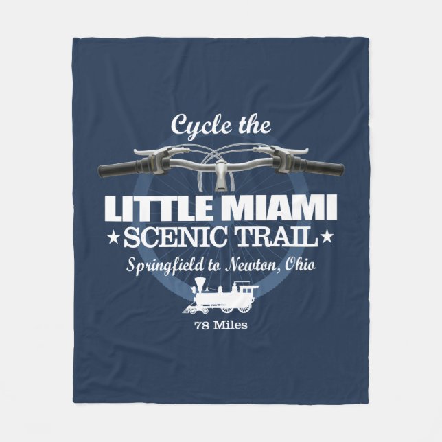 Little Miami Scenic Trail (H2) Fleece Blanket (Front)