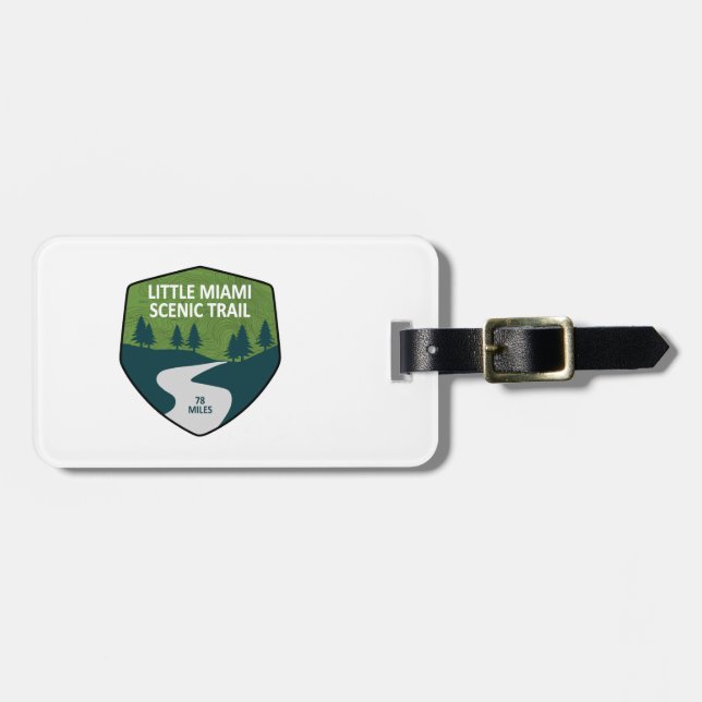 Little Miami Scenic Trail Luggage Tag (Front Horizontal)