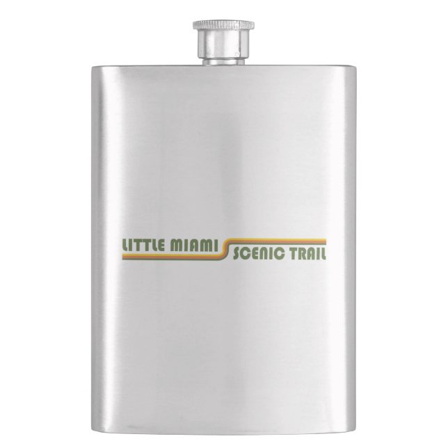 Little Miami Scenic Trail Ohio Hip Flask (Front)