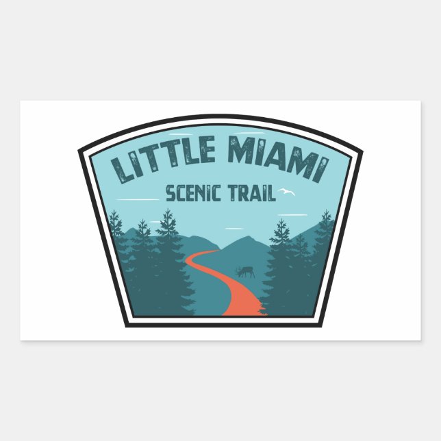 Little Miami Scenic Trail Rectangular Sticker (Front)