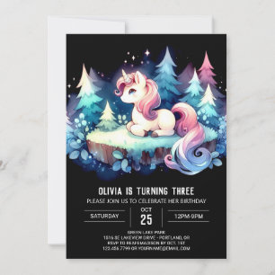 Little Minimalist Horse Birthday Invitation