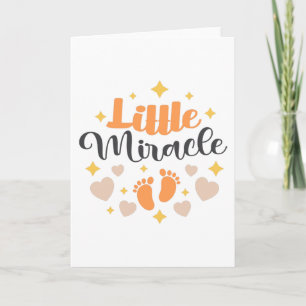 Little Miracle Baby Footprints Card