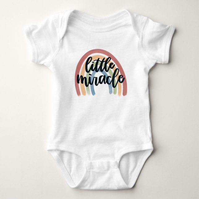 Little Miracle Rainbow Baby Bodysuit (Front)