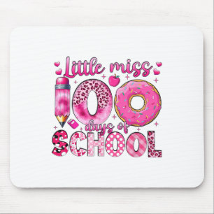 Little Miss 100 Days Of School Girls 100th Day Of Mouse Mat