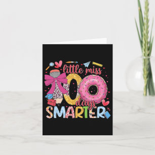 Little Miss 100 Days Smarter Doughnut Happy 100th Card