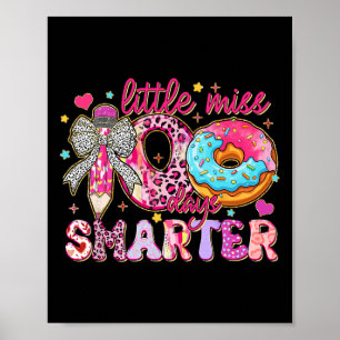 Little Miss 100 Days Smarter Girl Pencil 100 Days Poster