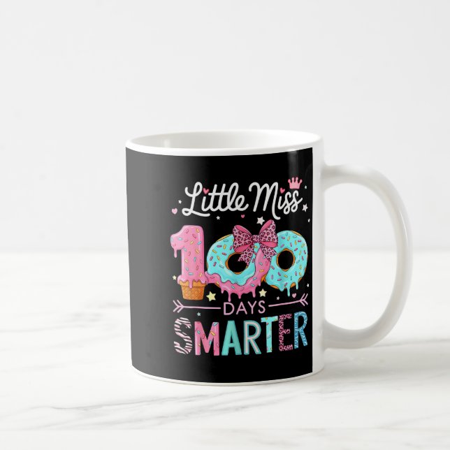 Little Miss 100 Days Smarter Kids Girls 100th Day  Coffee Mug (Right)