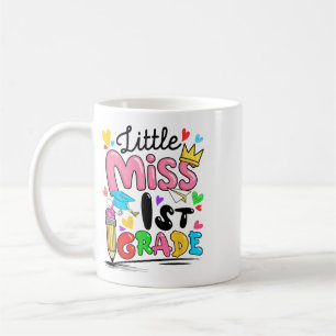 Little Miss 1st First Grade Cute Ck To School Coffee Mug