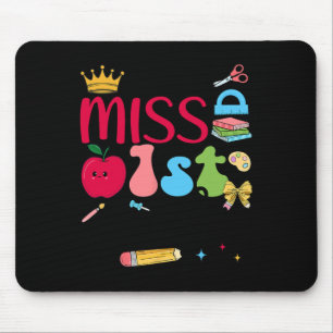 Little Miss 1st Grader First Day Of School First G Mouse Mat