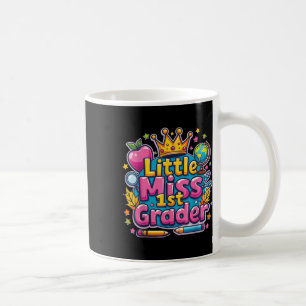 Little Miss 1st Grader - First Day Of School Outfi Coffee Mug