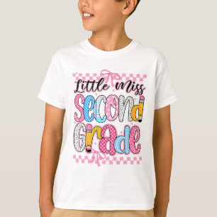 Little Miss 2nd Grade Ck To School Girls Kid Coque T-Shirt