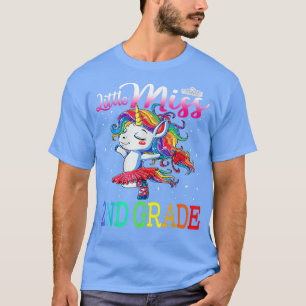 Little Miss 2nd Grade Cutie First Day Of School Un T-Shirt