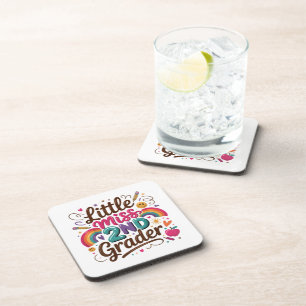 Little Miss 2nd Grade First Day of Second Grade Coaster