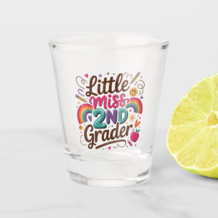 Little Miss 2nd Grade First Day of Second Grade Shot Glass