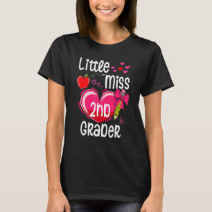 Little Miss 2nd Grader Hello 2nd Grade First Day O T-Shirt