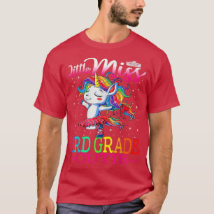 Little Miss 3rd Grade Cutie First Day Of School Un T-Shirt