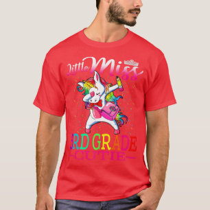 Little Miss 3rd Grade Cutie First Day Of School Un T-Shirt