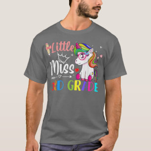 Little Miss 3rd Grade First Day Of School Cute Uni T-Shirt