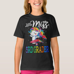 Little Miss 3rd Grader Unicorn T-Shirt