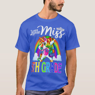 Little Miss 5th Grade Unicorn First Day Of School T-Shirt