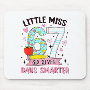 Little Miss 67 Days Smarter Coquette Bow 67th Day Mouse Mat