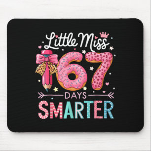 Little Miss 67 Days Smarter Donut Lover 67th Day O Mouse Mat