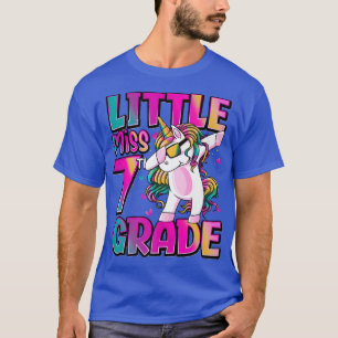 Little Miss 7th Grade Unicorn Back To School 7th G T-Shirt