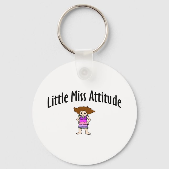 Little Miss Attitude Key Ring (Front)