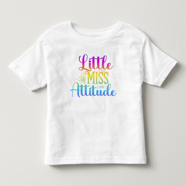 Little Miss Attitude Kids Tees (Front)