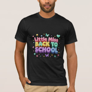 Little Miss Back To School 3D Pastel T-Shirt