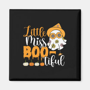 Little Miss Boo-tiful Cute Boo Ghost Halloween Tod Magnet