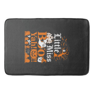 Little Miss Boo Yah Halloween Ghost Pumpkin Bats Bath Mat