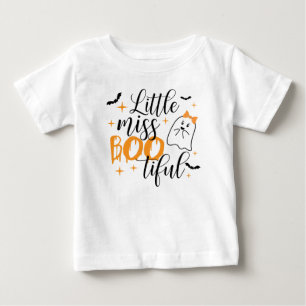Little Miss Bootiful, Girl Halloween, Cute Ghost  Baby T-Shirt