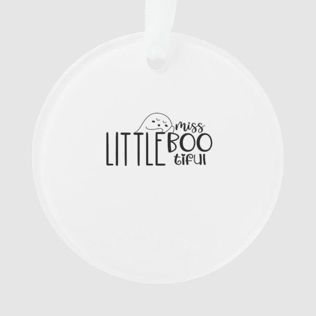 Little Miss Bootiful Retro Classic Ornament (Front)
