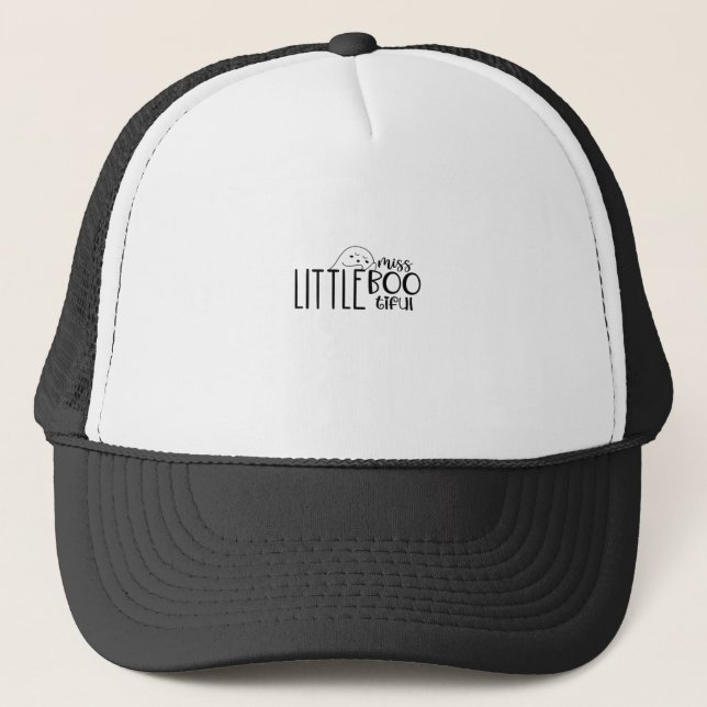 Little Miss Bootiful Retro Classic Trucker Hat (Front)