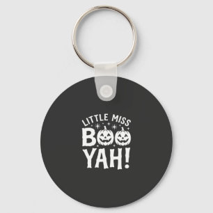 Little Miss Booyah Halloween Pumpkin Design_1 Key Ring