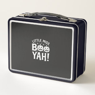 Little Miss Booyah Halloween Pumpkin Design_1 Metal Lunch Box