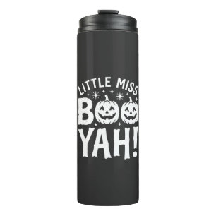 Little Miss Booyah Halloween Pumpkin Design_1 Thermal Tumbler