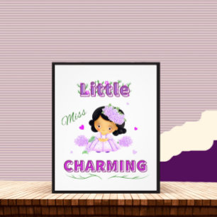 Little miss charming photo print