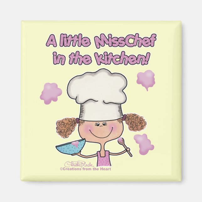 Little Miss Chef Magnet (Front)
