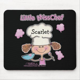 Little Miss Chef Personalise Mouse Mat