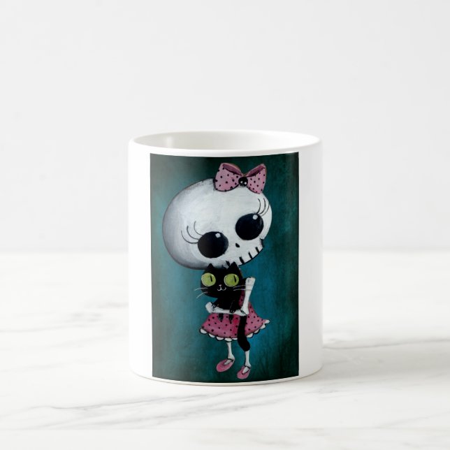 Little Miss Death - Halloween Beauty Coffee Mug (Center)