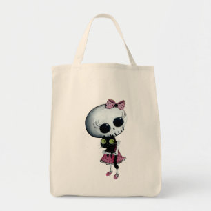 Little Miss Death - Halloween Beauty Tote Bag