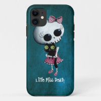 Little Miss Death with Black Cat
