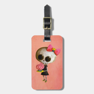 Little Miss Death with Cupcake Luggage Tag