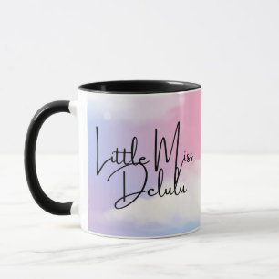 Little Miss Delulu Girly Pastel Pink Mug